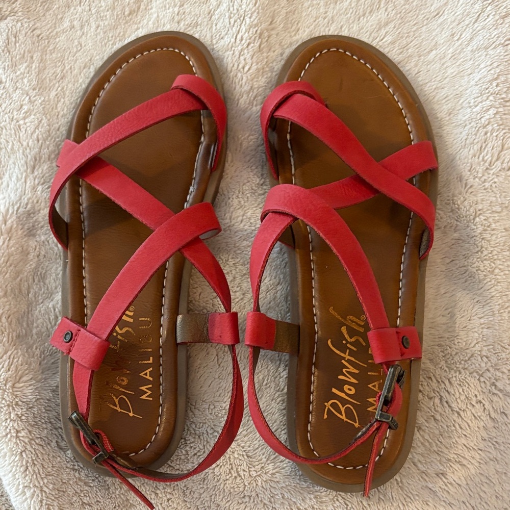 Blowfish Women's Strappy Red Sandals